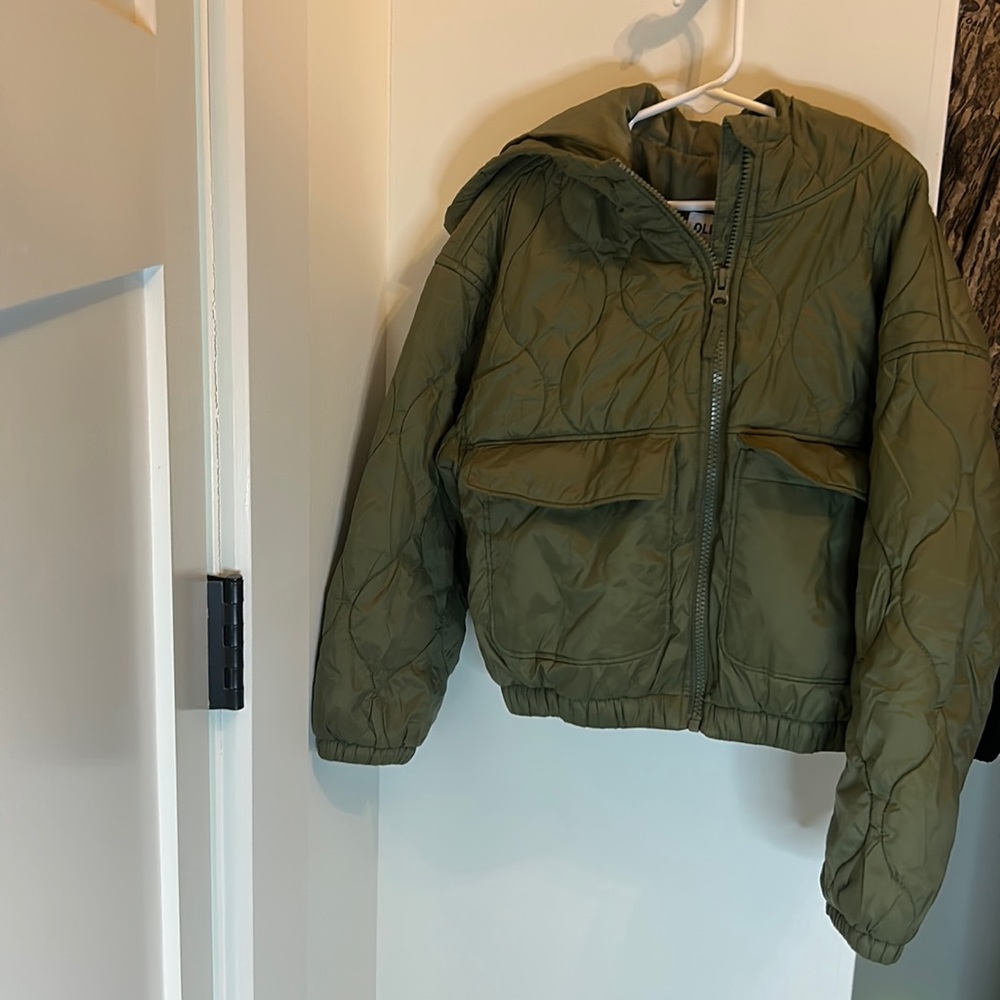 Kids jacket, M(8) OLD NAVY brand green